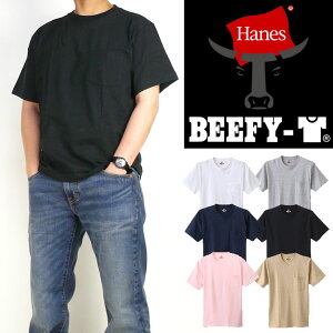 Hanes �w�C���Y �r�[�t�B�[ T�V���c BEEFY-T �|�P�b�g�t�� ���� �p�b�NT�V���c ���n �����Y ���f�B�[�X ���j�Z�b�N�X H5190