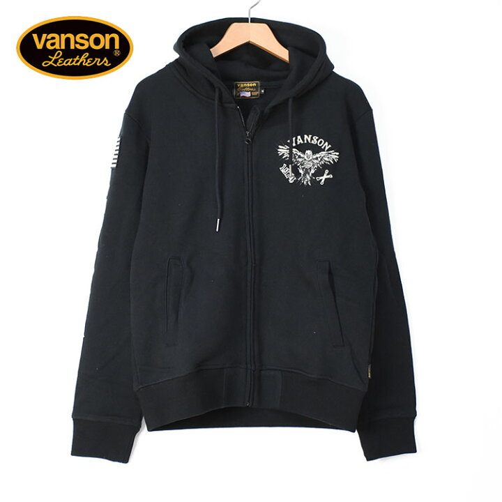 楽天市場】VANSON バンソン フルジップ パーカー FLYING EAGLE  