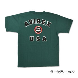 AVIREX アビレックス ヴァーシティー ロゴ Tシャツ 2.0 VARSITY LOGO T-SHIRT 2.0 半袖 ミリタリーTシャツ バーシティー メンズ 6123346 783-2934007