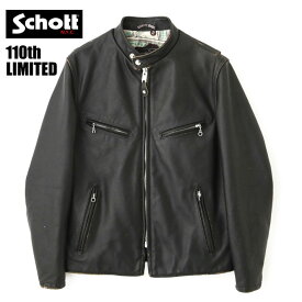 Schott ショット 659US 110周年限定 CAFE RACER JACKET 110TH LIMITED MADE IN USA レザージャケット 革ジャン メンズ 782-3250079