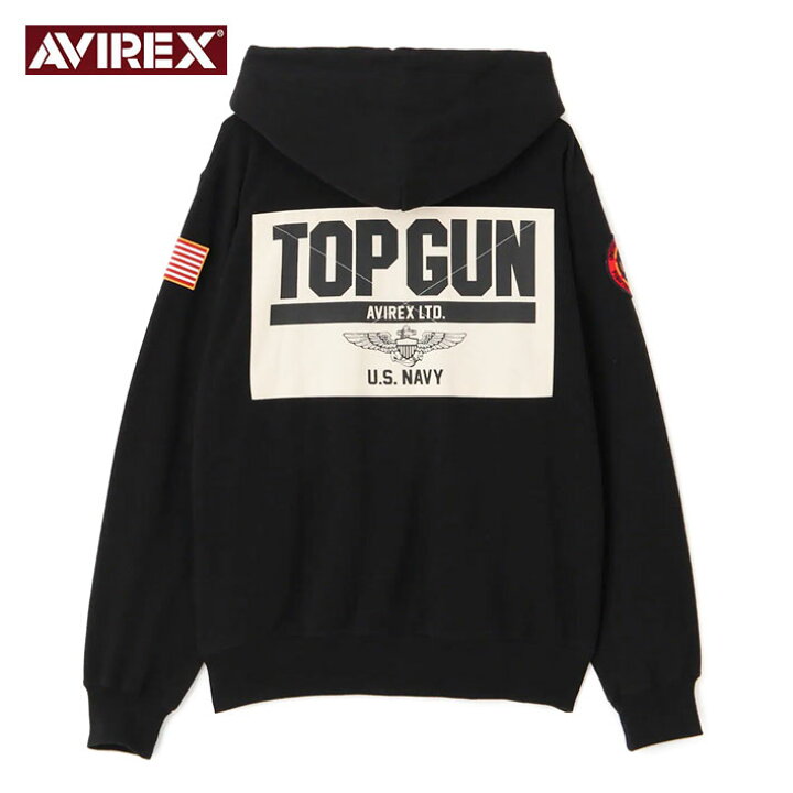 楽天市場】AVIREX アビレックス ジップパーカー DUST DEVILS TOP GUN 