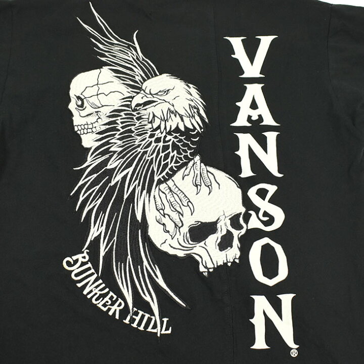 楽天市場】VANSON バンソン 長袖Tシャツ SKULL ＆ EAGLE スカル 