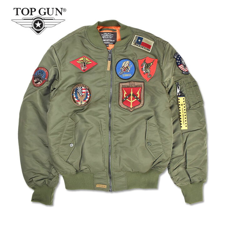 楽天市場】TOP GUN トップガン MA-1 ボンバージャケット ミリタリー 