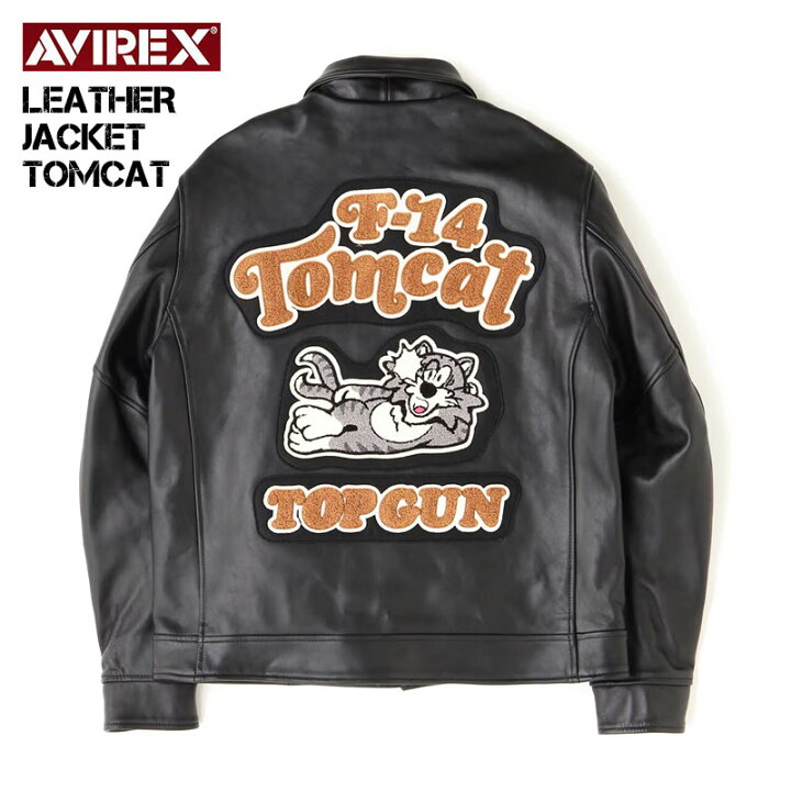 楽天市場】AVIREX アビレックス LEATHER JACKET TOMCAT レザー 