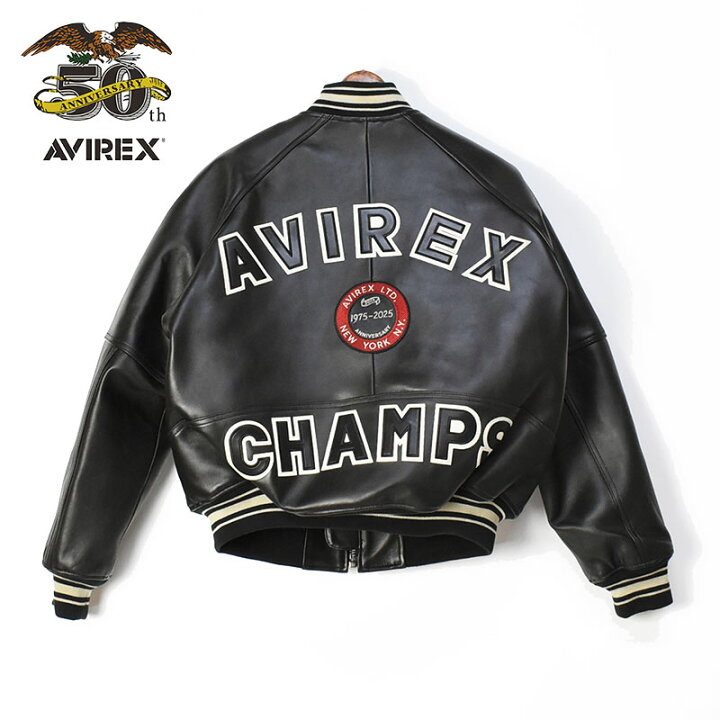 楽天市場】AVIREX アビレックス 50周年記念 バーシティジャケット 