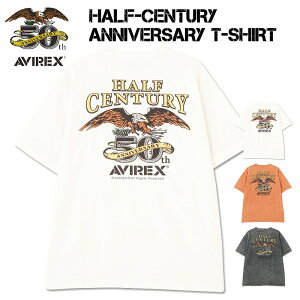 AVIREX �A�r���b�N�X 50���N�L�O T�V���c 50th �s�O�����g���H ����T�V���c HALF-CENTURY ANNIVERSARY T-SHIRT �~���^���[ �����Y 783-5234001