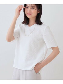 【SALE／40%OFF】【日本製/インポート素材】フクレジャカードブラウス INDIVI インディヴィ トップス シャツ・ブラウス ホワイト ブラック【RBA_E】【送料無料】[Rakuten Fashion]