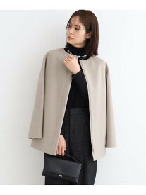 【SALE／52%OFF】【ウール100%/きれいめ】ノーカラーミドルコート INDIVI インディヴィ ジャケット・アウター その他のジャケット・アウター ベージュ ネイビー【RBA_E】【送料無料】[Rakuten Fashion]