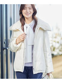 【SALE／40%OFF】【撥水/洗える/デザイン衿】ステッチレス ショートダウンコート INDIVI インディヴィ ジャケット・アウター ダウンジャケット・ダウンベスト ブラウン ホワイト ブラック【RBA_E】【送料無料】[Rakuten Fashion]