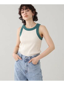 【SALE／30%OFF】ランダムテレコタンクトップ【ウォッシャブル】 GALLEST インディヴィ トップス アンサンブル ホワイト グレー ブラック【RBA_E】【送料無料】[Rakuten Fashion]