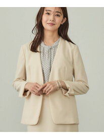 【SALE／30%OFF】【洗える/UVケア】ストレッチノーカラージャケット INDIVI インディヴィ スーツ・フォーマル セットアップスーツ ブラック ホワイト ネイビー【RBA_E】【送料無料】[Rakuten Fashion]