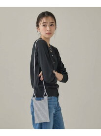 【SALE／5%OFF】【大人ラメ/スマホ入れ】ニット素材ミニポシェット INDIVI インディヴィ バッグ ショルダーバッグ シルバー【RBA_E】[Rakuten Fashion]