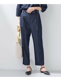 【SALE／40%OFF】【洗える/UVケア/SETUP可能】デニムライクテーパードパンツ INDIVI インディヴィ パンツ その他のパンツ ブルー ネイビー【RBA_E】【送料無料】[Rakuten Fashion]