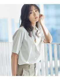 【抗菌防臭/消臭】上品光沢コットンTシャツ INDIVI インディヴィ トップス カットソー・Tシャツ ホワイト ブラック【送料無料】[Rakuten Fashion]