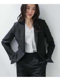 【定番スーツ/UVケア/洗える】ウール調テーラードジャケット INDIVI インディヴィ スーツ・フォーマル セットアップスーツ グレー ネイビー ブラック【送料無料】[Rakuten Fashion]
