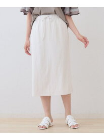 【SALE／68%OFF】【シワになりにくい】コットンライクストレートスカート INDIVI インディヴィ スカート その他のスカート ホワイト ピンク ブラック【RBA_E】【送料無料】[Rakuten Fashion]