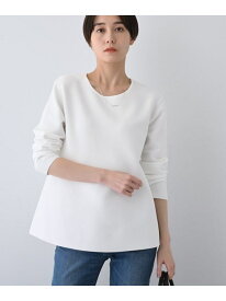 【SALE／64%OFF】【洗える/軽量】美シルエット ペプラムニット INDIVI インディヴィ トップス ニット ネイビー ホワイト ベージュ【RBA_E】【送料無料】[Rakuten Fashion]
