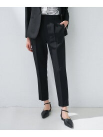 【定番スーツ/UVケア/洗える】ウール調タックテーパードパンツ INDIVI インディヴィ パンツ その他のパンツ グレー ネイビー ブラック【送料無料】[Rakuten Fashion]