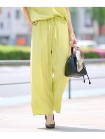 【SALE／60%OFF】【洗える/UVケア/SETUP可能】ドロストワイドパンツ INDIVI インディヴィ パンツ その他のパンツ ブラック グレー ホワイト【RBA_E】【送料無料】[Rakuten Fashion]