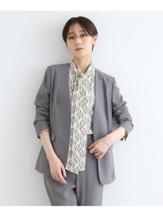 楽天市場】【SALE／70%OFF】【こなれSETUP/洗える】ノーカラー  