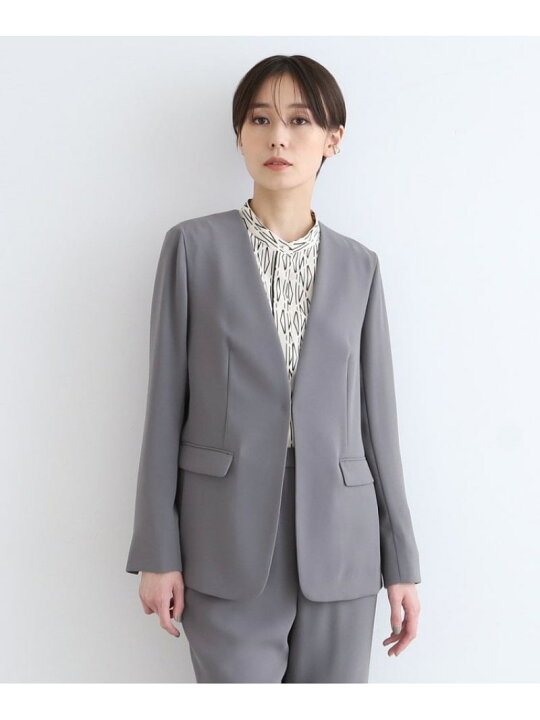 楽天市場】【SALE／70%OFF】【こなれSETUP/洗える】ノーカラー 