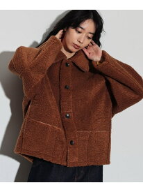 【SALE／28%OFF】【WEB限定】リバーシブルムートン調ブルゾン GALLEST インディヴィ ジャケット・アウター ブルゾン・ジャンパー ブラウン グレー ホワイト【RBA_E】【送料無料】[Rakuten Fashion]