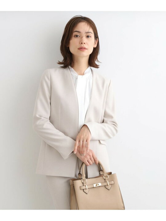 楽天市場】【SALE／64%OFF】【洗える/SETUP可能】ノーカラージャケット  