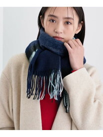 【SALE／37%OFF】ウォッシャブルウールストール INDIVI インディヴィ ファッション雑貨 マフラー・ストール・ネックウォーマー ネイビー ベージュ【RBA_E】【送料無料】[Rakuten Fashion]