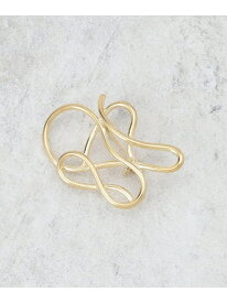【SALE／37%OFF】【セレモニー/デイリー】ラインモチーフブローチ INDIVI インディヴィ アクセサリー・腕時計 ブローチ・コサージュ・バッジ シルバー ゴールド【RBA_E】[Rakuten Fashion]
