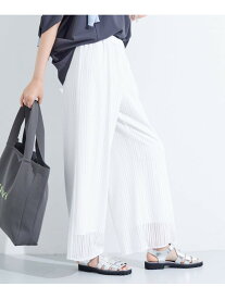 【SALE／60%OFF】【洗える/セットアップ可能】ラッセルワイドパンツ INDIVI インディヴィ パンツ その他のパンツ ホワイト【RBA_E】【送料無料】[Rakuten Fashion]