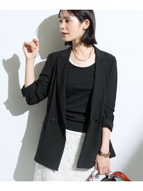 【新作登場!着る日傘】 ダブルジャケット INDIVI インディヴィ ジャケット・アウター テーラードジャケット・ブレザー ブラック グレー【先行予約】*【送料無料】[Rakuten Fashion]