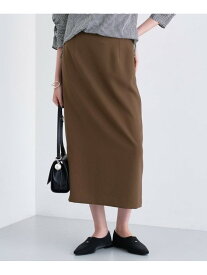 【SALE／66%OFF】【洗える/UVケア/吸汗速乾】ジョーゼットナロースカート INDIVI インディヴィ スカート ロング・マキシスカート ブラウン ネイビー【RBA_E】【送料無料】[Rakuten Fashion]