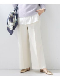 【SALE／40%OFF】【褒められパンツ/ウール調素材】ラメ混ワイドパンツ INDIVI インディヴィ パンツ その他のパンツ グレー ネイビー ホワイト【RBA_E】【送料無料】[Rakuten Fashion]