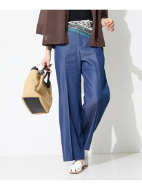 【SALE／10%OFF】【洗える/UVケア/SETUP可能】デニムライクワイドパンツ INDIVI インディヴィ パンツ その他のパンツ ネイビー ブルー【RBA_E】【送料無料】[Rakuten Fashion]