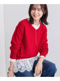 【SALE／37%OFF】【ウール混ラメ素材】Vネック煌めきニット INDIVI インディヴィ トップス ニット ワインレッド ホワイト ブルー ネイビー【RBA_E】【送料無料】[Rakuten Fashion]