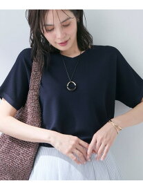 【SALE／5%OFF】【洗える】ガーター編みVネックニットT INDIVI インディヴィ トップス ニット ホワイト グリーン ピンク ネイビー【RBA_E】【送料無料】[Rakuten Fashion]
