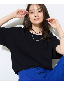 【SALE／10%OFF】【洗える/コットン】ドライタッチさらりニットT INDIVI インディヴィ トップス ニット ブラック グリーン ブラウン ピンク グレー【RBA_E】【送料無料】[Rakuten Fashion]