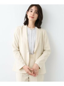 【洗える/UVケア/スーツ】ストレッチテーラードカラージャケット INDIVI インディヴィ スーツ・フォーマル セットアップスーツ ホワイト ブラック ネイビー【送料無料】[Rakuten Fashion]