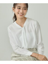 【SALE／40%OFF】【洗える】ストライプドビー ボウタイブラウス INDIVI インディヴィ トップス シャツ・ブラウス グレー ホワイト オレンジ【RBA_E】【送料無料】[Rakuten Fashion]