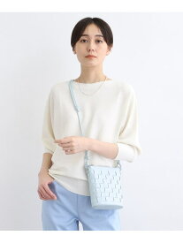 【SALE／50%OFF】【春の新作!/洗える/無縫製】ボートネックニット INDIVI インディヴィ トップス ニット ホワイト グレー グリーン ベージュ ピンク ネイビー【RBA_E】【送料無料】[Rakuten Fashion]