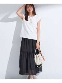 【SALE／50%OFF】【2点セット/着回し◎】ノースリーブ&ティアードスカート カセット服 INDIVI インディヴィ ワンピース・ドレス その他のワンピース・ドレス ブラック【RBA_E】【送料無料】[Rakuten Fashion]