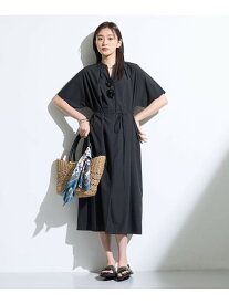 【撥水/UVカット】ベルト付きワンピース INDIVI インディヴィ ワンピース・ドレス その他のワンピース・ドレス ブラウン ブラック【送料無料】[Rakuten Fashion]
