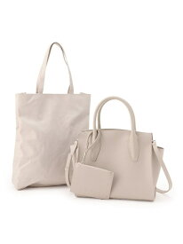 【SALE／5%OFF】◆【合皮/マルチWAY/サブバッグ付】ミニショルダーバッグ INDIVI インディヴィ バッグ ショルダーバッグ グレー ブラック ネイビー ベージュ【RBA_E】【送料無料】[Rakuten Fashion]