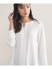 【SALE／40%OFF】【洗える/透けにくい】ジオメ柄プリントブラウス INDIVI インディヴィ トップス シャツ・ブラウス ホワイト ブルー グレー ネイビー【RBA_E】【送料無料】[Rakuten Fashion]
