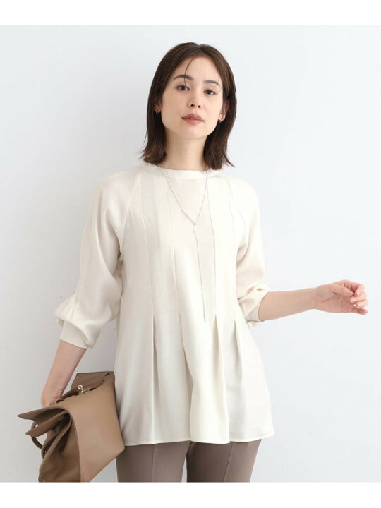 楽天市場】【SALE／60%OFF】【洗える/タックデザイン】モックネック 