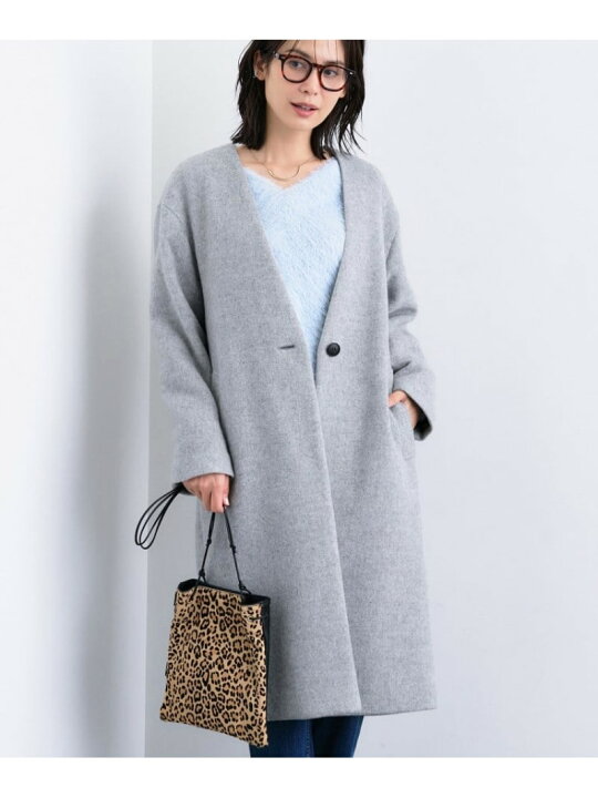 楽天市場】【軽量/ウール混】ライトフォルム ロングコート INDIVI 