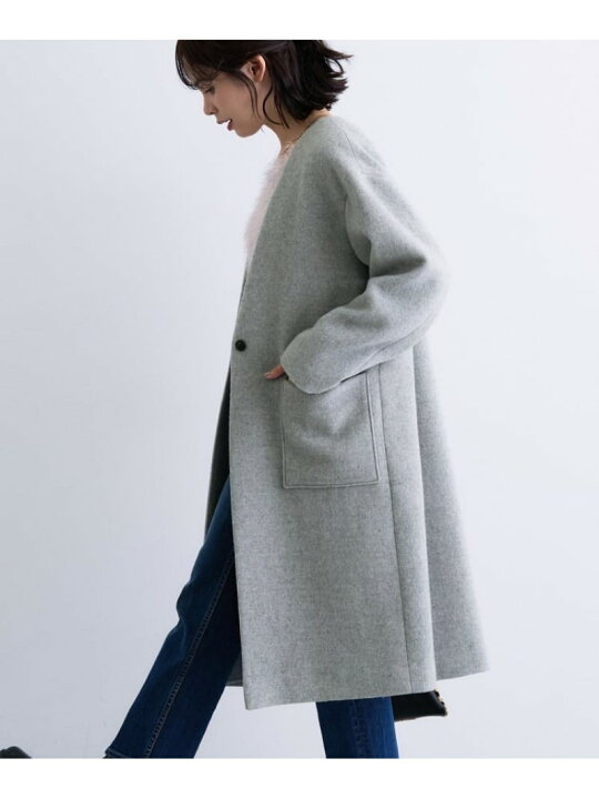 楽天市場】【軽量/ウール混】ライトフォルム ロングコート INDIVI 