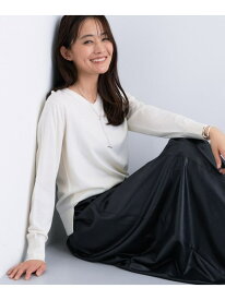 【SALE／43%OFF】【洗える/毛玉になりにくい】エクストラファインウール Vネックニット INDIVI インディヴィ トップス ニット グレー レッド ブルー ブラック ホワイト【RBA_E】【送料無料】[Rakuten Fashion]