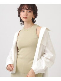 【SALE／60%OFF】ニットタンクトップ【ウォッシャブル】 GALLEST インディヴィ トップス アンサンブル ベージュ ブラック ブルー【RBA_E】[Rakuten Fashion]