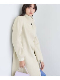 【SALE／28%OFF】【名品コート/日本製】ウール100%スタンドカラーロングコート INDIVI インディヴィ ジャケット・アウター その他のジャケット・アウター ホワイト ブラック グレー ブラウン【RBA_E】【送料無料】[Rakuten Fashion]